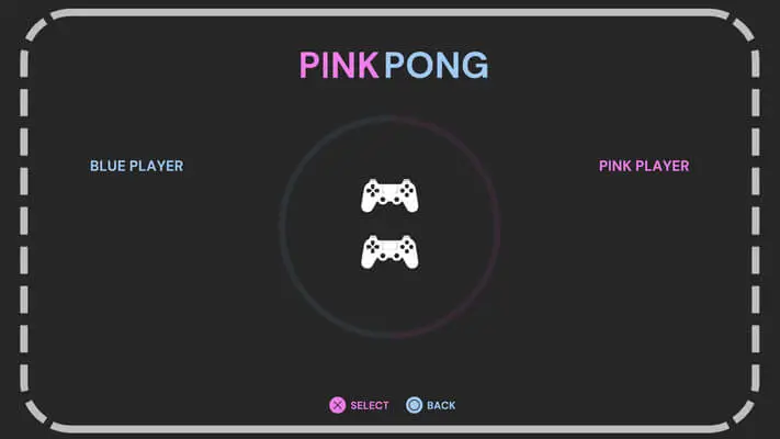 pink pong PlayStation game (PS4 and PS5)
